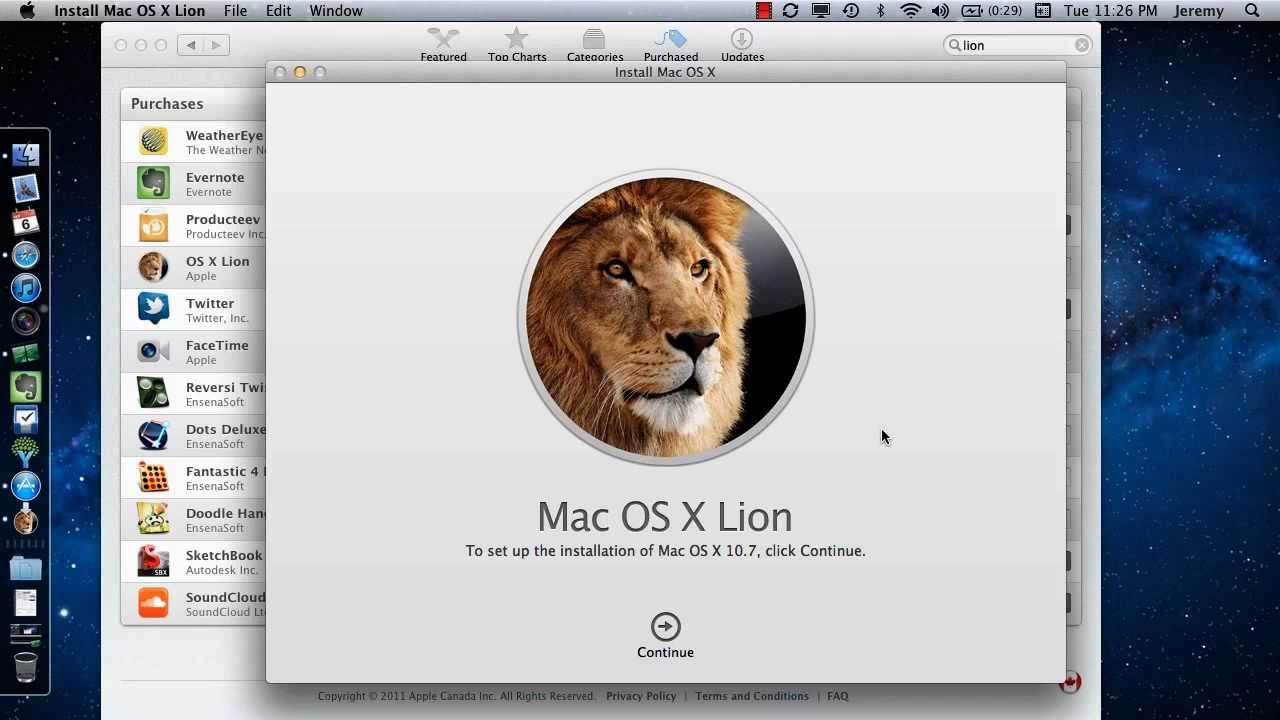 Mac os x lion 10.8